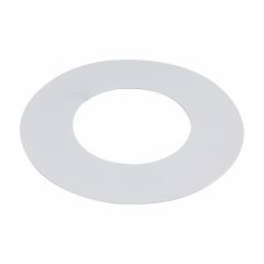 Oops Ring White Steel Escutcheon 5" OD x 2-1/8" ID