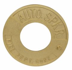 FDC Wallplate 2-1/2"IPS Alum Brass (Auto Sprink)