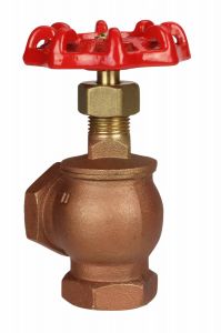 Angle Valve 1" NPT thread 200# w/Rubber Seat