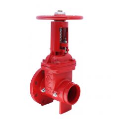 OS&Y Gate Valve D.I. Body Flanged x Grooved 3" 300PSI UL/FM