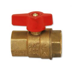 Ball Valve Gas 3/4"IPS FxF T Handle (12/96/45#)AGA/CGA/UL