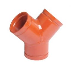 Grooved Tru Wye 10" Painted Orange (Style 043)