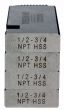 ARGCO 47765 Dies 1/2"-3/4" NPT Univ HSS