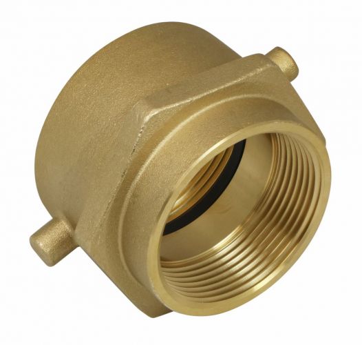 FDC Single 2-1/2"NPT x 2-1/2" Swivel NST Brass(open snoot)