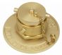 FDC Single 1-1/2" Complete w/Plate & Plug Brass