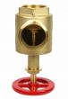 Fire Hose Angle Valve 2-1/2" F (NPT) x M (NST)