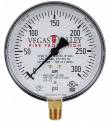 Fire Sprinkler Gauge Personalized 300# Air <UL/FM>