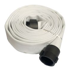 Fire Hose Single Jacket w/Alum. Couplings 2-1/2