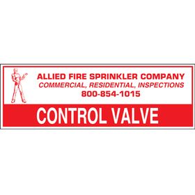 Sign Alum Personalized 6x2 Control Valve(100/3.4#)