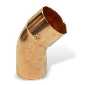 Copper Fitting 1-1/4" FTGxC(Street) 45 Elbow (=Nibco 606-2)