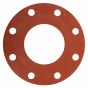 Gasket Pipe Flange Red Rubber Full Face  150# 5" x 1/8"