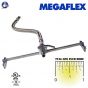 MegaFlex Sprinkler Drop Hose 28" (1/2") Braided with Preassembled Bracket UL/FM